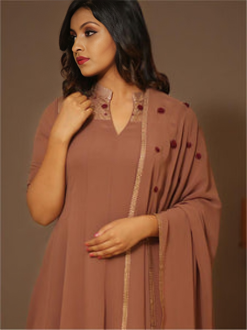 Designer Dress with Dupatta - Style 2476 | Radiant Ethnic Style Statement