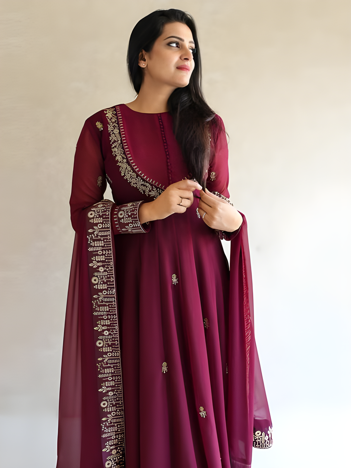 Designer Dress with Dupatta - Style 576 | Elegant Ethnic Delight
