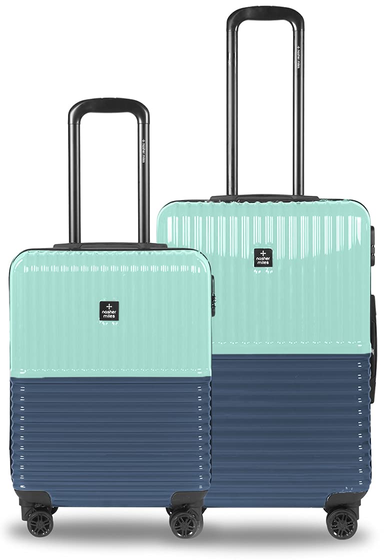 Hard-Sided Polycarbonate Luggage Set of 2 Trolley Bags