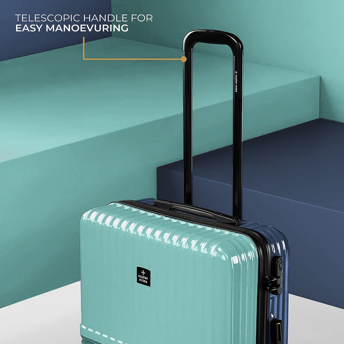Hard-Sided Polycarbonate Luggage Set of 2 Trolley Bags