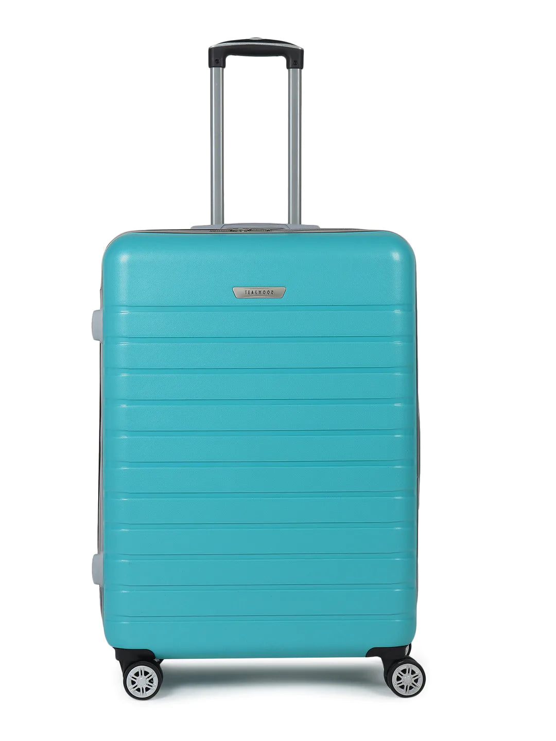 Set of 3 Turquoise Green Textured Hard Sided Trolley Bag