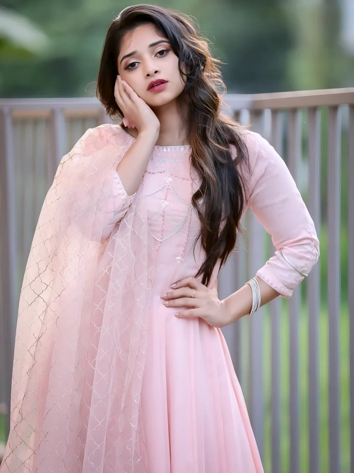 Designer Dress with Dupatta - Style 23576 | Timeless Elegance in Ethnic Wear
