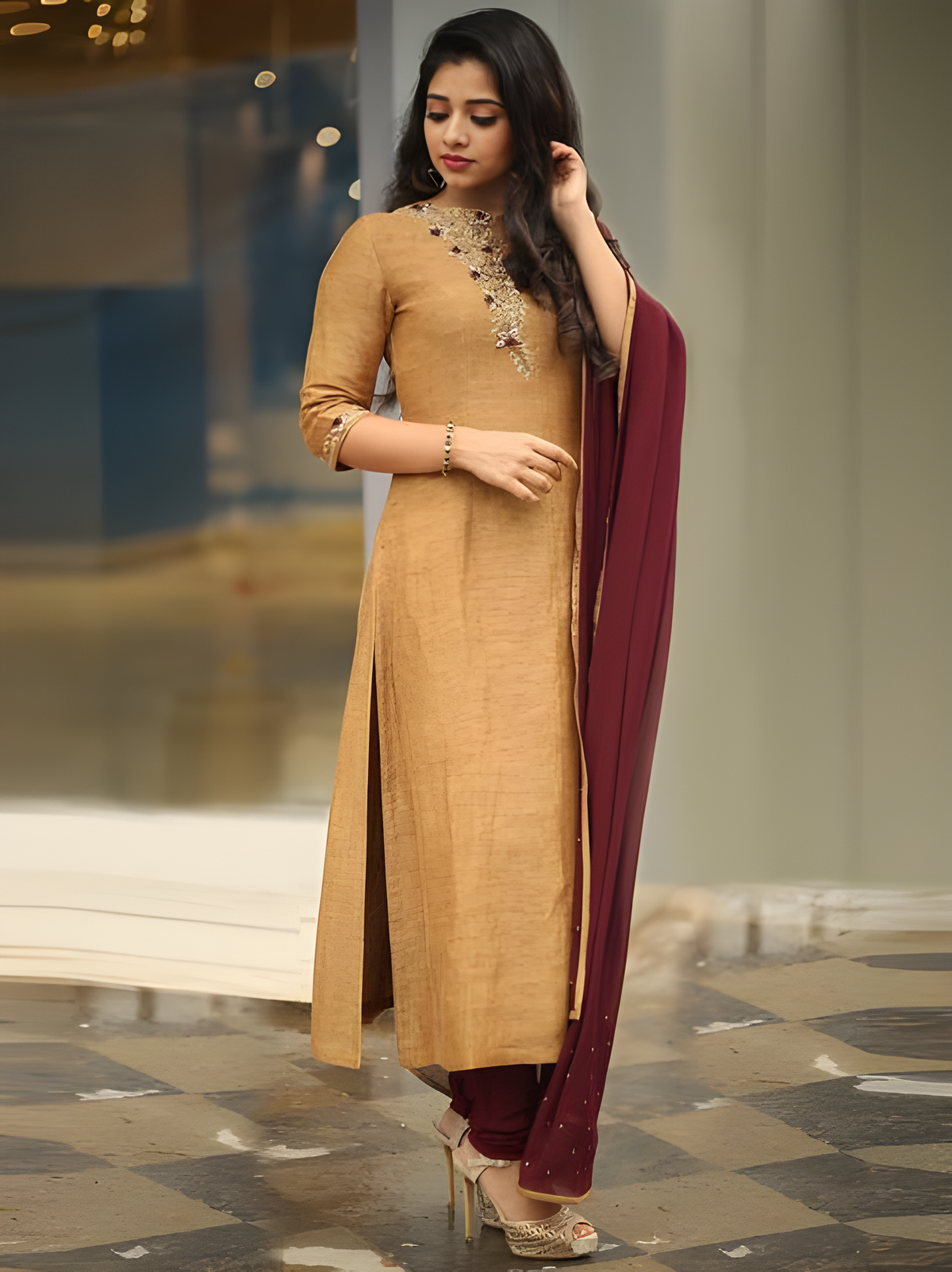 Designer Dress with Dupatta - Style 76379 | Exquisite Ethnic Allure