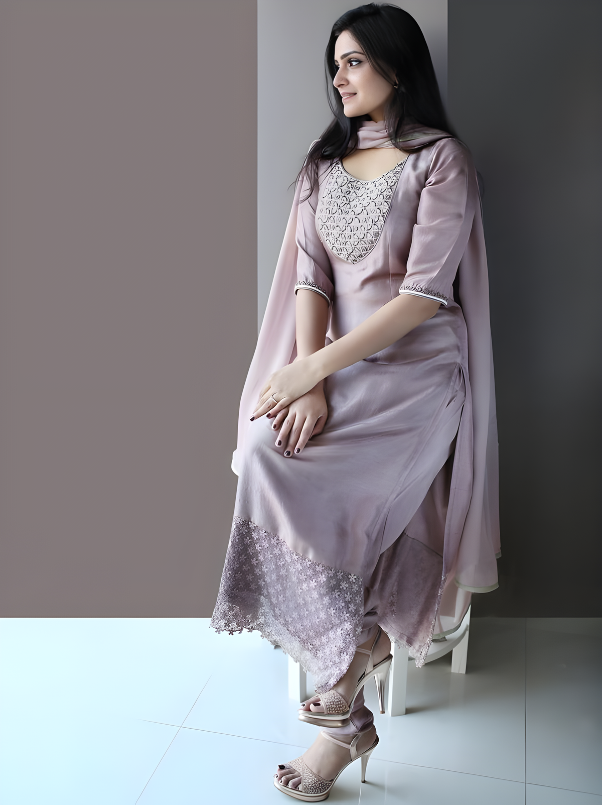 Designer Dress with Dupatta - Style 463 | Chic Ethnic Grace