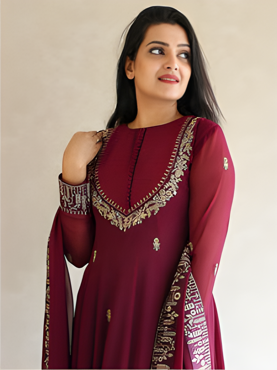 Designer Dress with Dupatta - Style 576 | Elegant Ethnic Delight