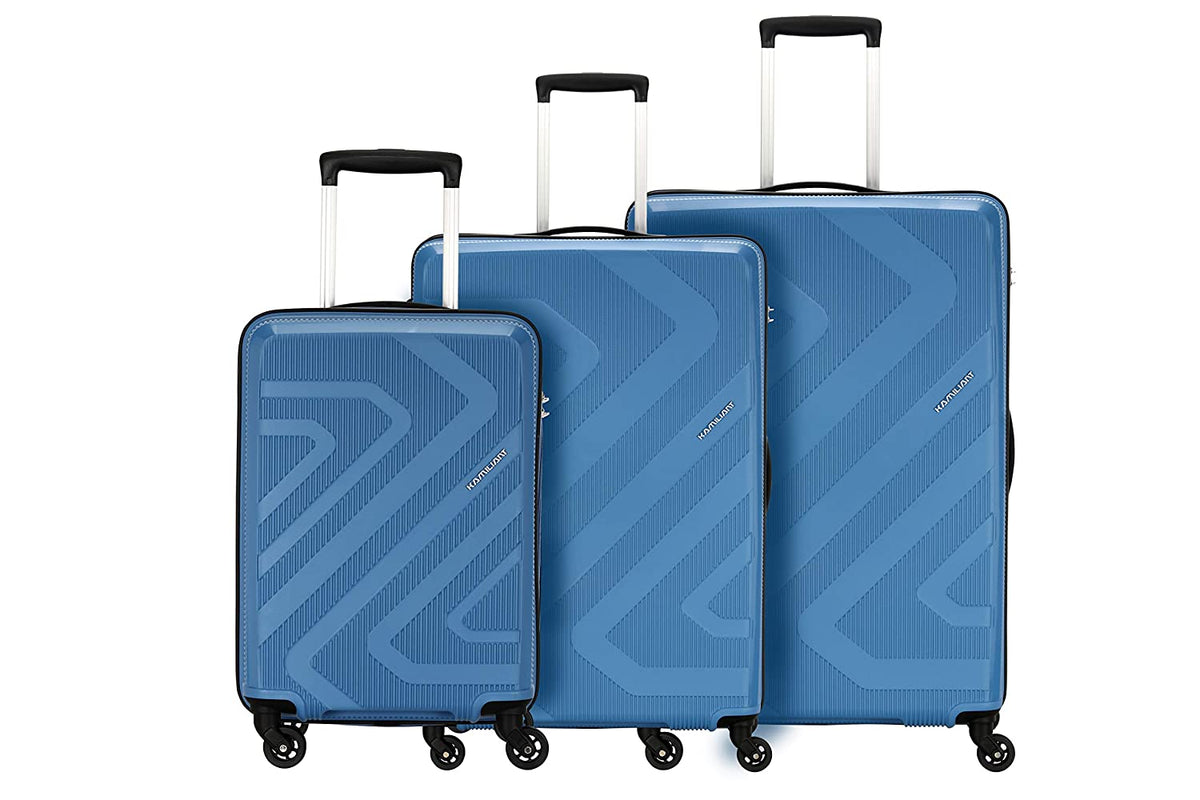 Polypropylene 31.1 inches Hard Suitcase (Ash Blue)