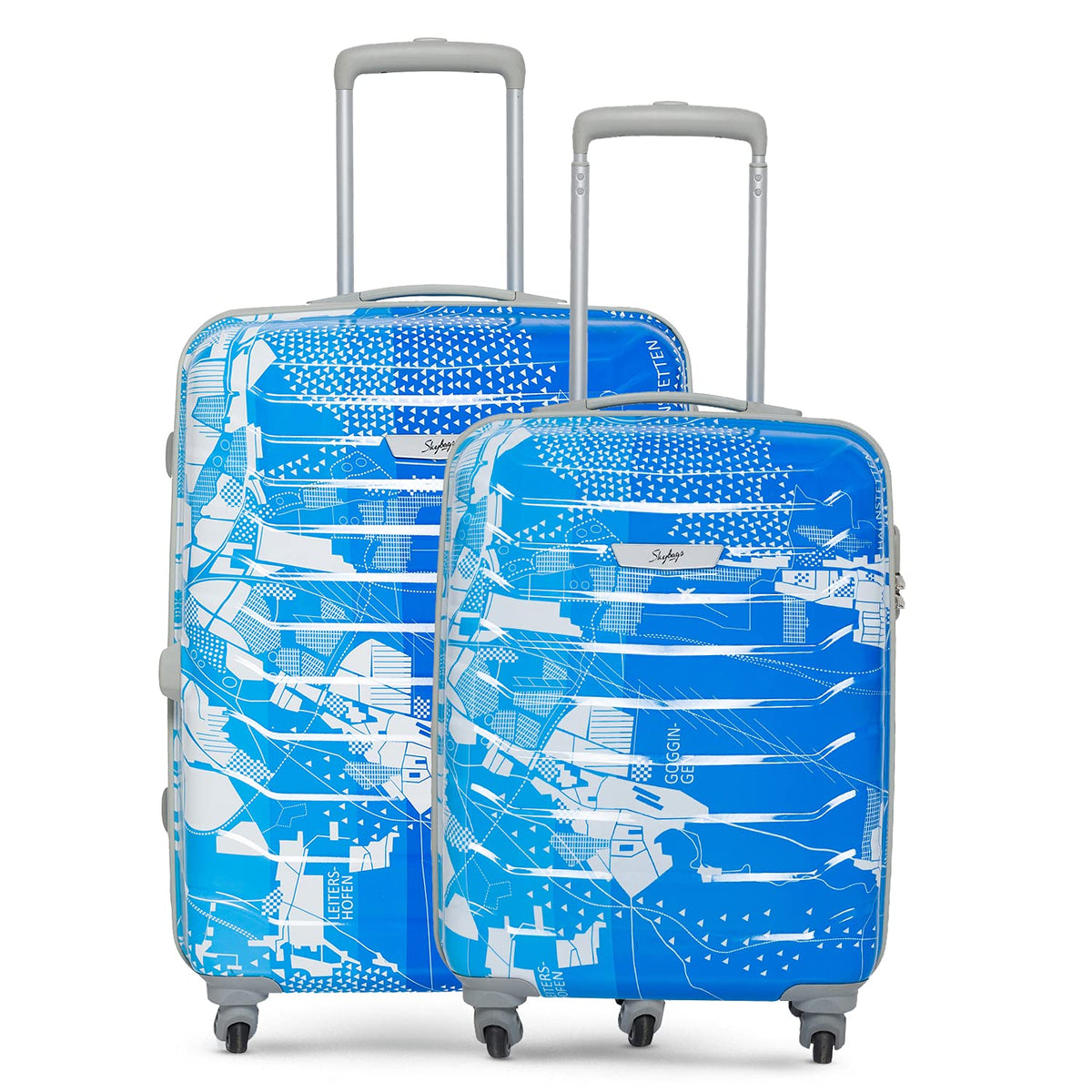Trooper Polycarbonate Hardsided Luggage Set of 2 Small & Medium