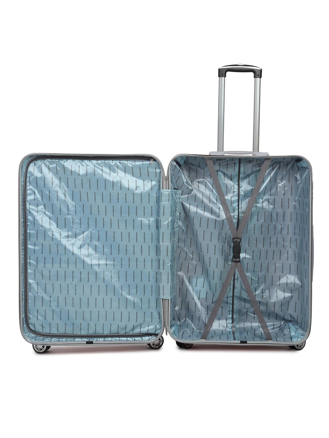 Set of 3 Coffee Brown Textured Hard Sided Trolley Bag